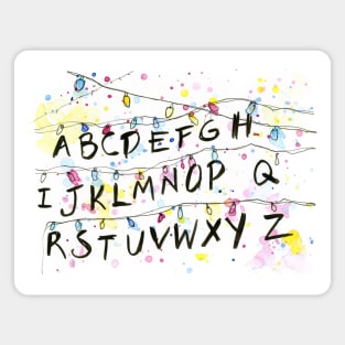 Alphabet Wall Christmas Lights Magnet